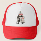 Templar Knight Crusader Trucker Hat キャップ (正面)
