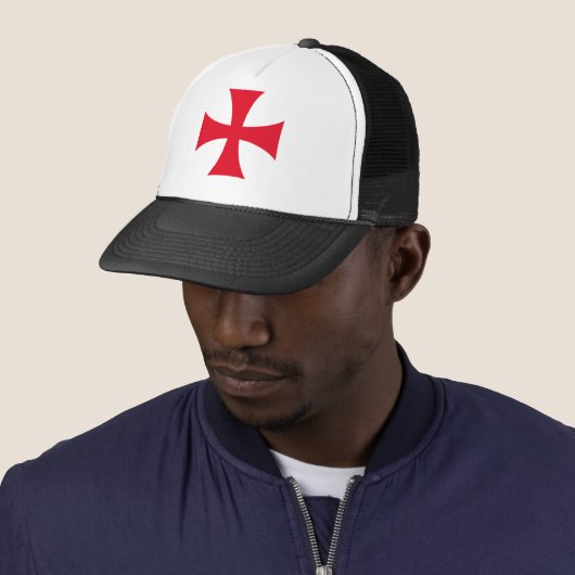 Templar Knight Crusader Trucker Hat キャップ (インサイチュ)