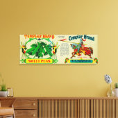 Templar Peas LabelGrand Rapids, MI キャンバスプリント (インサイチュ (リビング))