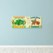 Templar Peas LabelGrand Rapids, MI キャンバスプリント (インサイチュ (ウッドフロア))