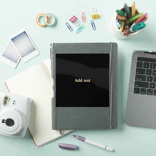 Template - Add text シール (iPadカバー)