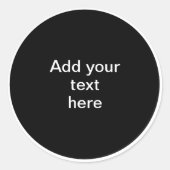 Template - Add Your Text Here to customize, ラウンドシール (正面)