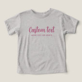 Template Bella+Canvas Tri-blend Baby Grey & Pink (デザイン正面)