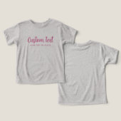 Template Bella+Canvas Tri-blend Baby Grey & Pink (デザイン正面&裏面)