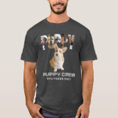 Template Men's T-Shirts Pet Puppy Custom Photo  Tシャツ (正面)