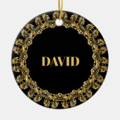 TEMPLATE, Name, Decorative gold frame セラミックオーナメント (正面)