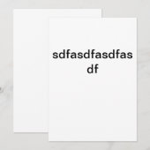 template no customize 招待状 (正面/裏面)