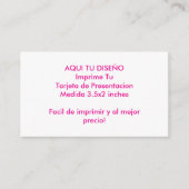 Template para Tarjetas de Presentacion Your design 名刺 (正面)