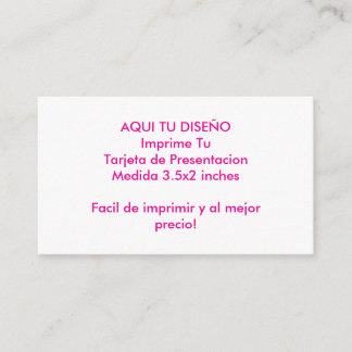 Template para Tarjetas de Presentacion Your design 名刺