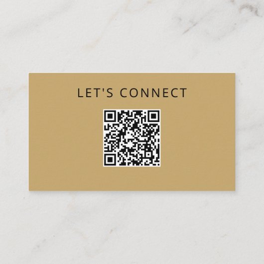 Template QR Code Modern Professional Monogram 名刺 (裏面)