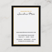 TEMPLATE Simple Earring Jewelry Display Card 名刺 (裏面)