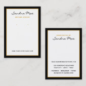 TEMPLATE Simple Earring Jewelry Display Card 名刺 (正面/裏面)