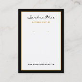 TEMPLATE Simple Earring Jewelry Display Card 名刺 (正面)