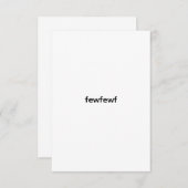 Template Test 招待状 (正面/裏面)