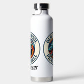 Template Water Bottle Dragon X team Pickleball  ウォーターボトル (右面)