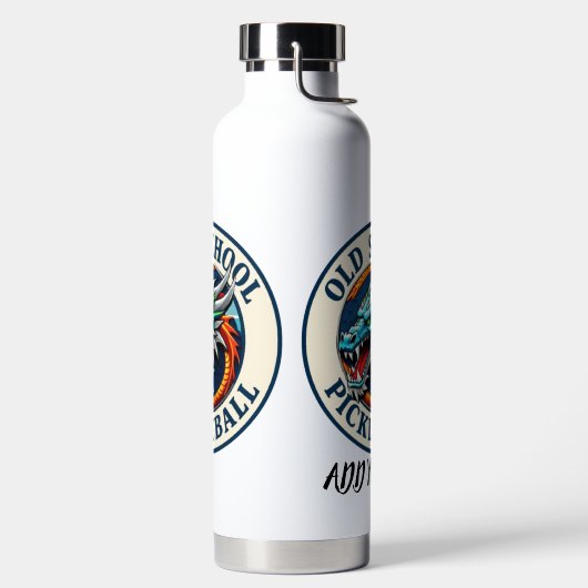 Template Water Bottle Dragon X team Pickleball  ウォーターボトル (左面)