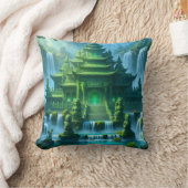 Temple Castle of the Secret Jade Throne クッション (ブランケット)
