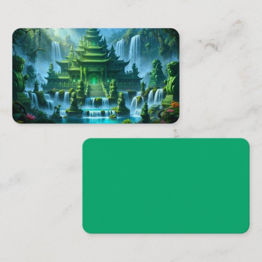 Temple Castle of the Secret Jade Throne Bookmark 名刺 (正面/裏面)