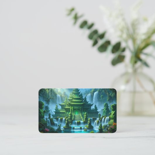 Temple Castle of the Secret Jade Throne Bookmark 名刺 (スタンド正面)