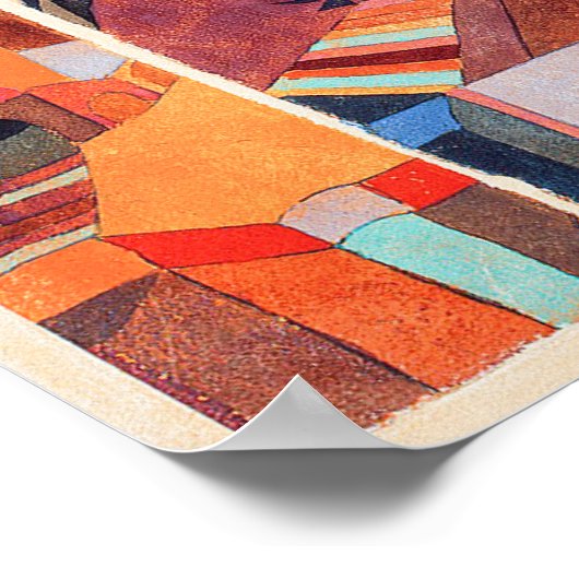 Temple Gardens (1920) by Paul Klee ポスター (角)