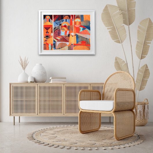 Temple Gardens (1920) by Paul Klee ポスター