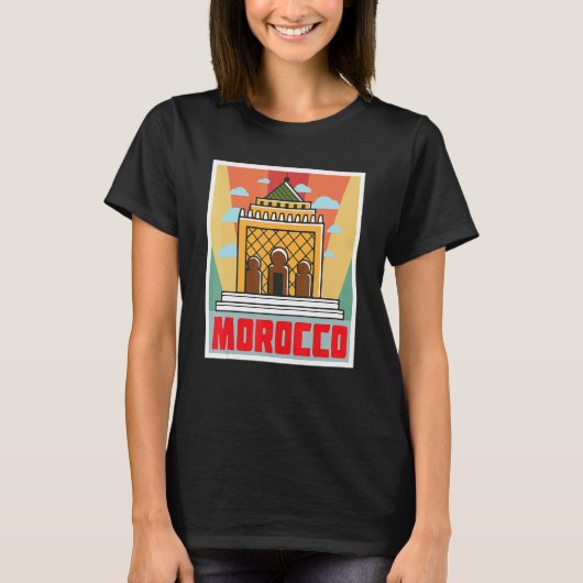 Temple Morocco African Souvenir Moroccans Gibralta Tシャツ (正面)