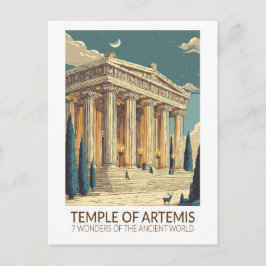 Temple of Artemis Seven Wonders of the World Art ポストカード