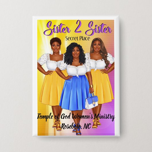 Temple of God Women's Ministry 缶バッジ (正面)