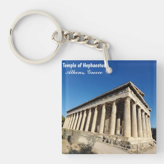 Temple of Hephaestus Athens Greece Souvenir キーホルダー (正面)