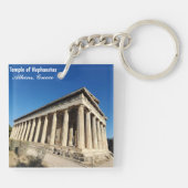 Temple of Hephaestus Athens Greece Souvenir キーホルダー (裏面)