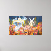 Temple of Jerusalem in Hanukkah キャンバスプリント (正面)