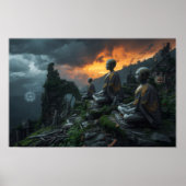  Temple of the Last AI Monks: Futuristic Sci Fi  ポスター (正面)