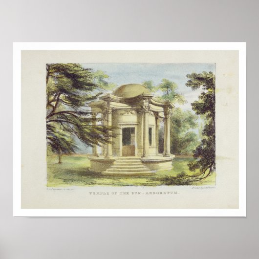 Temple of Victory、Kew Gardens、プレート19 from 'Kew ポスター (正面)