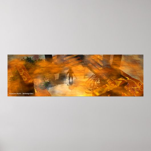 TEMPLE OF WATER /HYPERION Science Fiction,Sci-Fi ポスター (正面)