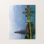 Temple on a Lake ジグソーパズル (縦)