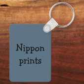 Temple on the river - Japan キーホルダー (裏面)