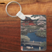 Temple on the river - Japan キーホルダー (正面)