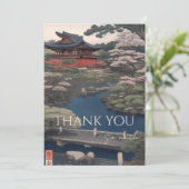 Temple on the river - Japan サンキューカード (スタンド正面)