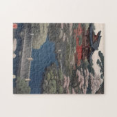 Temple on the river - Japan ジグソーパズル (横)