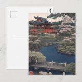 Temple on the river - Japan ポストカード (正面/裏面)