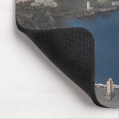 Temple on the river - Japan マウスパッド (コーナー)