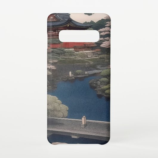 Temple on the river - Japan Samsung Galaxyケース (裏面)
