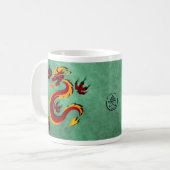 Templefortuneのドラゴンのマグ コーヒーマグカップ (正面左)