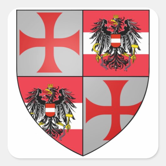 Templer Austria Aufkleber Nr. 0124082013 スクエアシール (正面)
