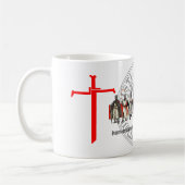 Templer-Brüder mit Siegel Tasse コーヒーマグカップ (左)