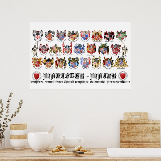 Templer Großmeister-Poster ポスター (キッチン)