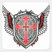 Templer-Logo-Aufkleber スクエアシール (正面)