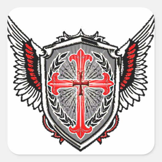 Templer-Logo-Aufkleber スクエアシール (正面)