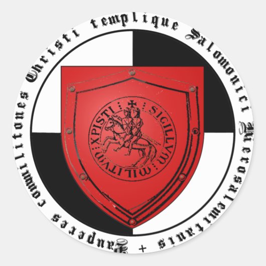 Templer Logo-Grafik ラウンドシール (正面)
