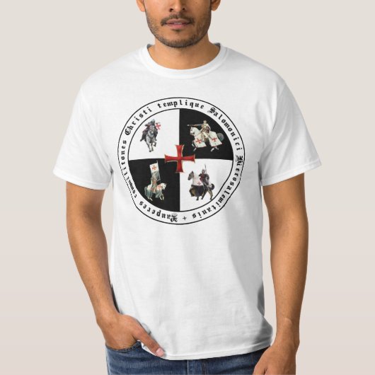 Templer mit rotem Tatzenkreuz Tシャツ (正面)